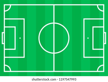 Soccer field icon vector, football stadium symbol. Simple, flat design for web or mobile app