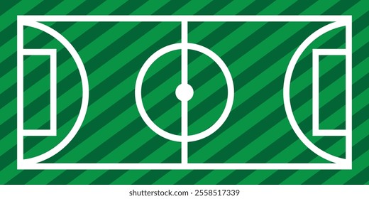 Soccer field icon vector. Football field icon. Flat design on white background. 333
