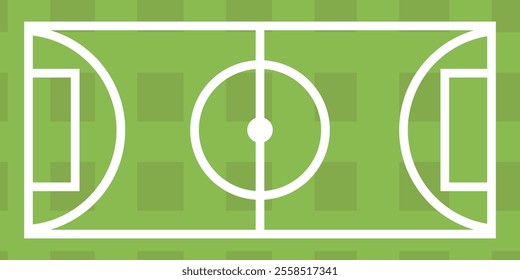 Soccer field icon vector. Football field icon. Flat design on white background. 333