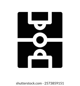 soccer field icon. vector glyph icon for your website, mobile, presentation, and logo design.