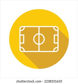Icono de campo de fútbol ilustración gráfica