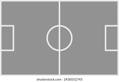 Fußballfeld-Symbol Vektor-Bild. Geeignet für mobile Applikationen, Webanwendungen und Printmedien.