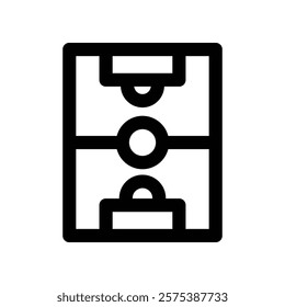 soccer field icon. vector line icon for your website, mobile, presentation, and logo design.