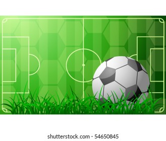 Soccer field illustration
