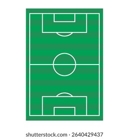soccer field illustration in vector
