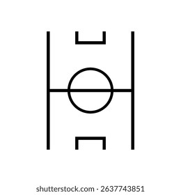 Soccer field isolated icon graphic vector