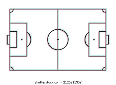 soccer field isolated vector background