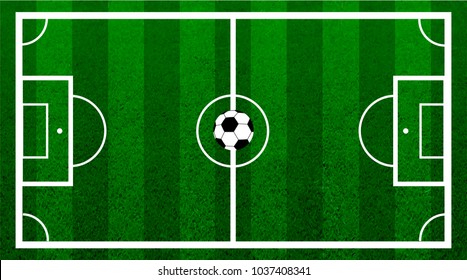Soccer field isolated,vector illustation