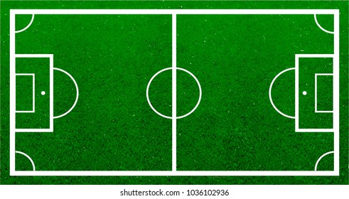 Soccer field isolated,vector illustration