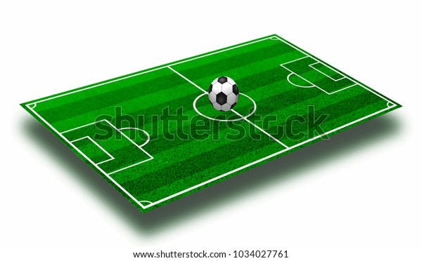 Soccer Field Isolatedvector Illustration Stock Vector (Royalty Free ...