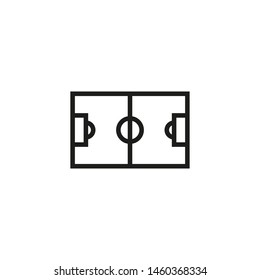 Soccer field line icon. Football, match, game. Soccer concept. Vector illustration can be used for topics like sport, entertainment, ball games