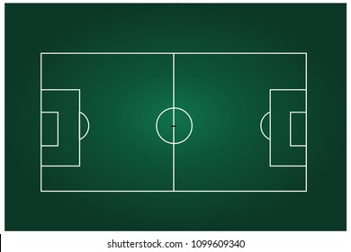 Soccer field with line. simple football grass. Football field. vector illustration