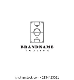 soccer field logo icon design template modern vector illustration