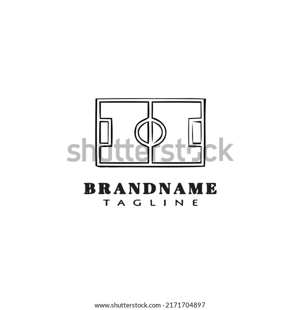 Soccer Field Logo Icon Design Template เวกเตอร์สต็อก (ปลอดค่าลิขสิทธิ์