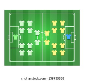 Soccer field Field with Marking, Icon Soccer shirt Player