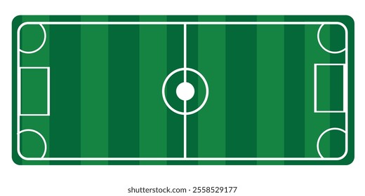 Soccer field scheme. Vector illustration.