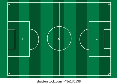 soccer field scheme , vector illustrator