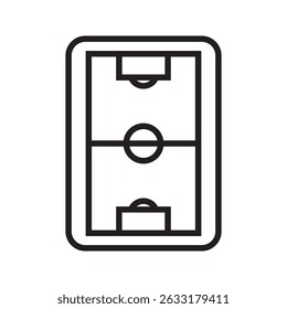  Soccer field. sports field icon.  top view. Flat vector illustration.