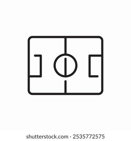 soccer field stadium icon sign vector