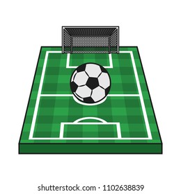 Soccer field topview