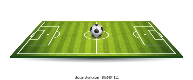 Soccer Field. Vector.