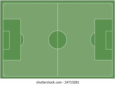 Soccer Football Field Background Perspective Geometry Stock Vector ...