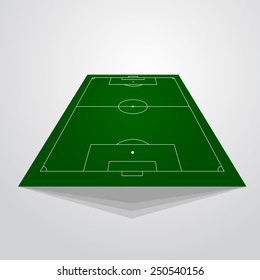 Soccer field - vector