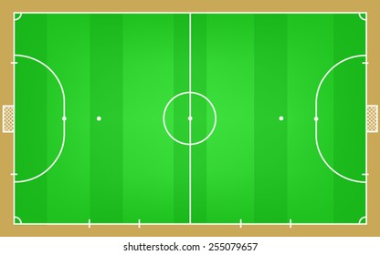 Soccer field vector.
