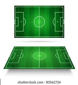 Soccer field - vector