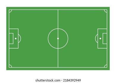 Soccer field vector background. Football field.