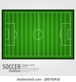 soccer field. Vector EPS 10. 