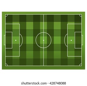 soccer field. Vector EPS 10. File contains transparencies.