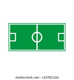 Soccer field vector icon