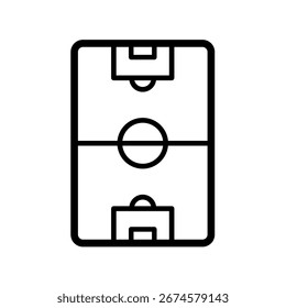 Soccer field - vector icon