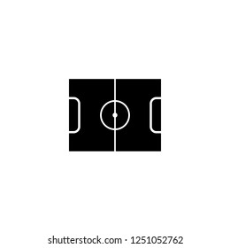 soccer field vector icon. soccer field sign on white background. soccer field icon for web and app