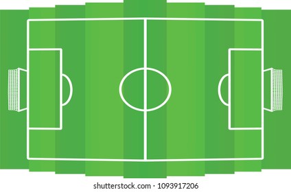 Soccer field. vector illustration