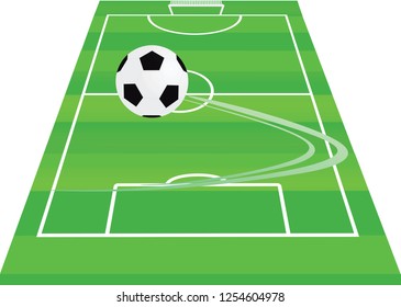 Soccer field. vector illustration