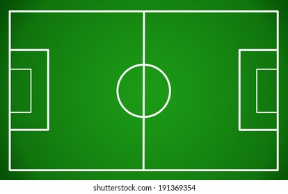 Soccer field, vector illustration