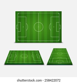 Soccer field - Vector illustration