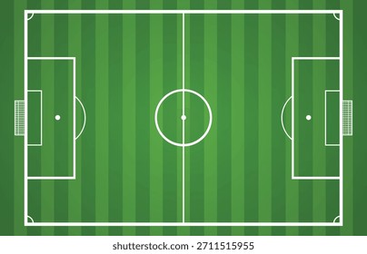 A soccer field vector illustration