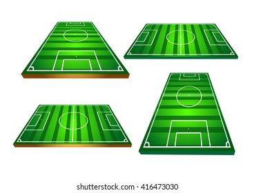 Soccer field. Vector Illustration