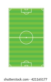 Soccer field, vector illustration