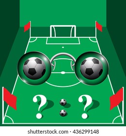 Soccer field - Vector illustration