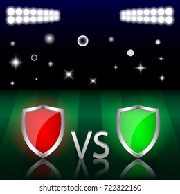 Soccer field. Vector illustration
