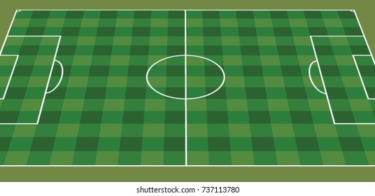 Soccer field. vector illustration