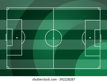 Soccer field, Vector Illustrator eps10