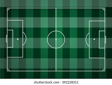 Soccer field, Vector Illustrator eps10