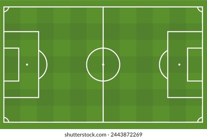 Soccer field,football field vector illustration