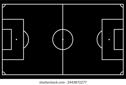 Soccer field,football field vector illustration