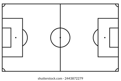 Soccer field,football field vector illustration